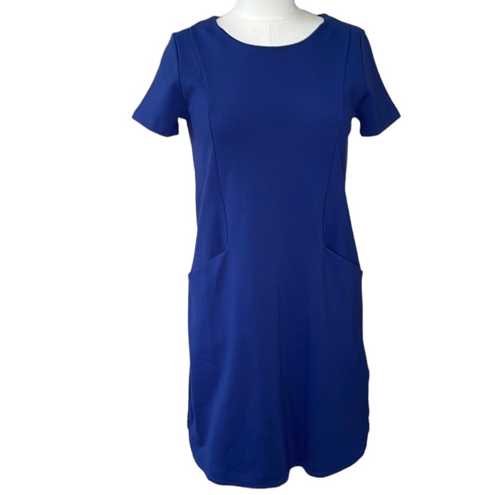 NWOT Banana Republic - Short Sleeve Royal Blue Dress With Pockets - Size 6